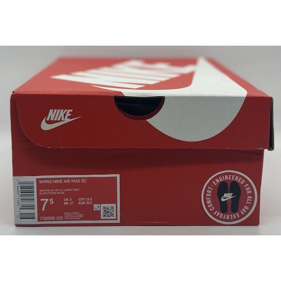 NEW Nike Air Max SC White Lemon Firebird FQ8886-100 Women's Size Multi - Picture 7 of 7